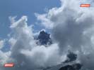 The Aiguille du Midi through cloud