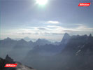 The view from the Aiguille du Midi station at 3842m